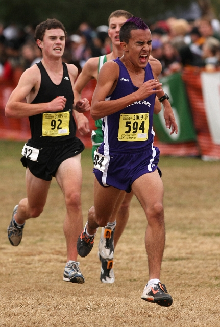 2009 CIF XC Boys D2-101.JPG - 2009 California CIF Cross Country Championships, Woodward Park, Fresno, California